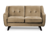 TERSO Skandynawska sofa 2 osobowa welur beżowa ciemny beżowy - zdjęcie 1