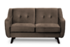 TERSO Skandynawska sofa 2 osobowa welur brązowa brązowy - zdjęcie 1