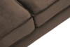 TERSO Skandynawska sofa 2 osobowa welur brązowa brązowy - zdjęcie 4