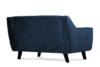 TERSO Skandynawska sofa 2 osobowa welur granatowa granatowy - zdjęcie 3
