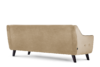TERSO Skandynawska sofa 3 osobowa welur beżowa ciemny beżowy - zdjęcie 5