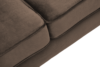 TERSO Skandynawska sofa 3 osobowa welur brązowa brązowy - zdjęcie 4