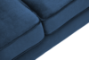 TERSO Skandynawska sofa 3 osobowa welur granatowa granatowy - zdjęcie 5