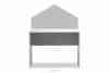 MIRUM Zestaw meble domki dla chłopca szare 6 elementów biały/ciemny miętowy/szary - zdjęcie 16