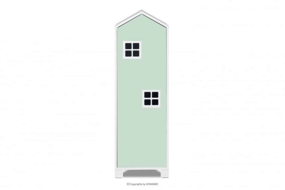 MIRUM Zestaw meble domki dla chłopca szare 4 elementy biały/ciemny miętowy/szary - zdjęcie 11