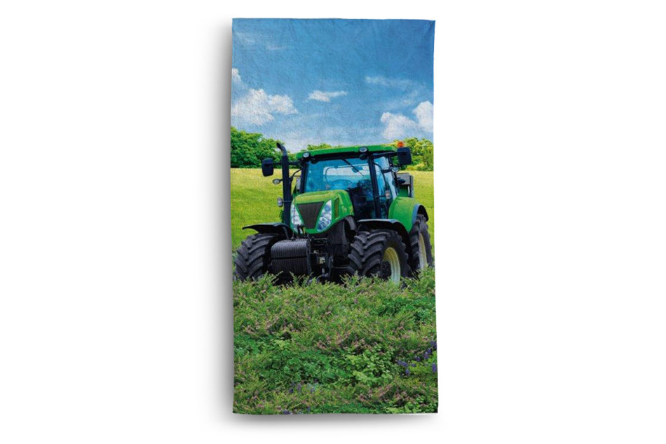 DIMUS Ręcznik traktor niebieski/zielony - zdjęcie