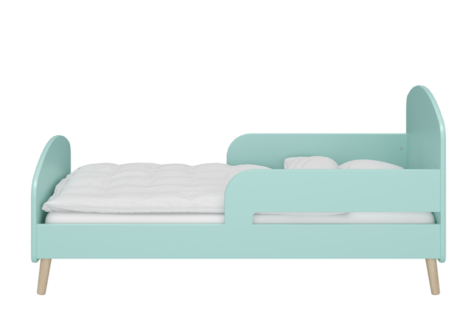 GAIA Rama łóżka dla dzieci ze stelażem pastelowa zielona miętowy/dąb - zdjęcie 6