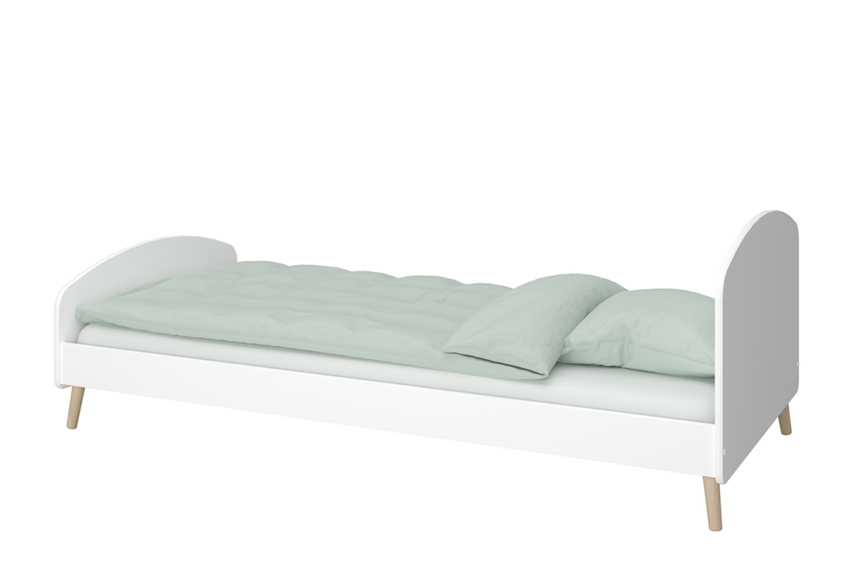 GAIA Duże łóżko dla dziecka białe biały/dąb - zdjęcie 4