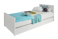 Elegancka rama łóżka 90 x 200 biała