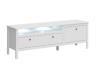 Elegancka szafka rtv 160 cm biała