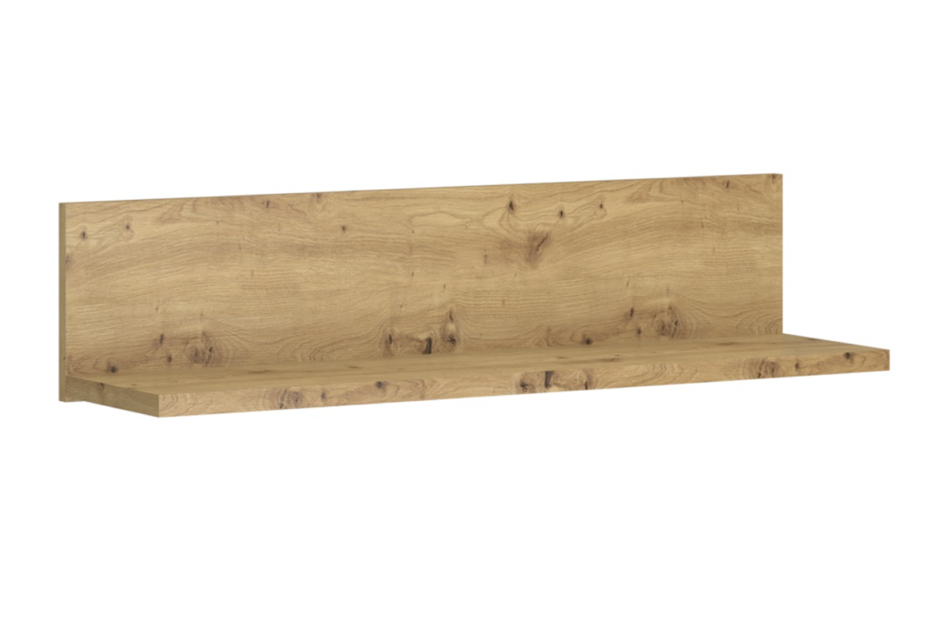 LEORI Półka wisząca 125 cm w stylu loft dąb artisan dąb artisan - zdjęcie 0