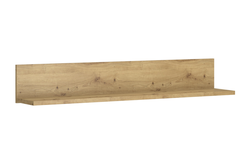 LEORI Półka wisząca 85 cm w stylu loft dąb artisan dąb artisan - zdjęcie 0