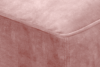NORIS Narożnik z pufą welur różowy prawy/lewy różowy - zdjęcie 16