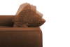 RICANO Narożnik skórzany w stylu loft na nóżkach ciepły brąz lewy brązowy - zdjęcie 8