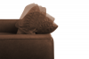 RICANO Narożnik skórzany w stylu loft na nóżkach brązowy lewy ciemny brązowy - zdjęcie 7
