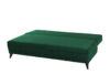 VENTI Sofa z funkcją spania z podłokietnikami welur butelkowa zieleń ciemny zielony - zdjęcie 5