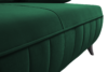 VENTI Sofa z funkcją spania z podłokietnikami welur butelkowa zieleń ciemny zielony - zdjęcie 6