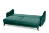 MELICO Kanapa rozkładana duże poduszki welur ciemnozielona ciemny zielony - zdjęcie 4