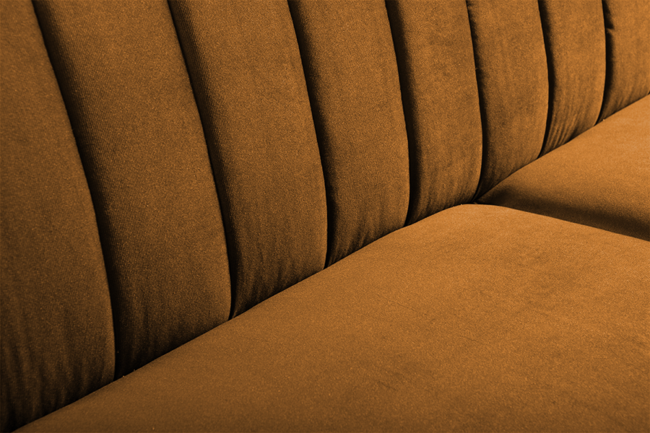 CAVICO Rozkładana sofa do salonu automat wersalkowy żółta musztardowy - zdjęcie 4