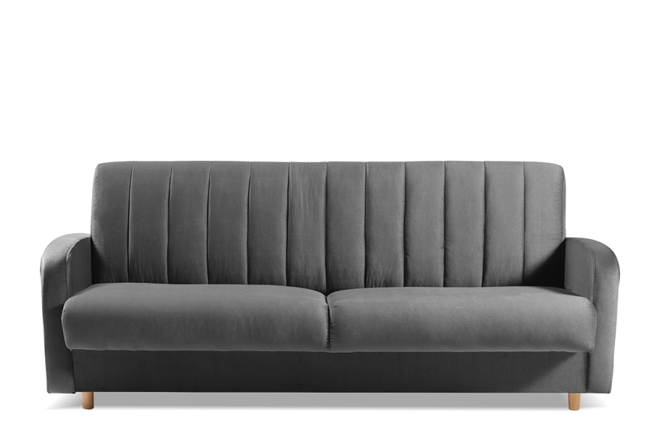 CAVICO Rozkładana sofa do salonu automat wersalkowy szara grafitowy - zdjęcie 0