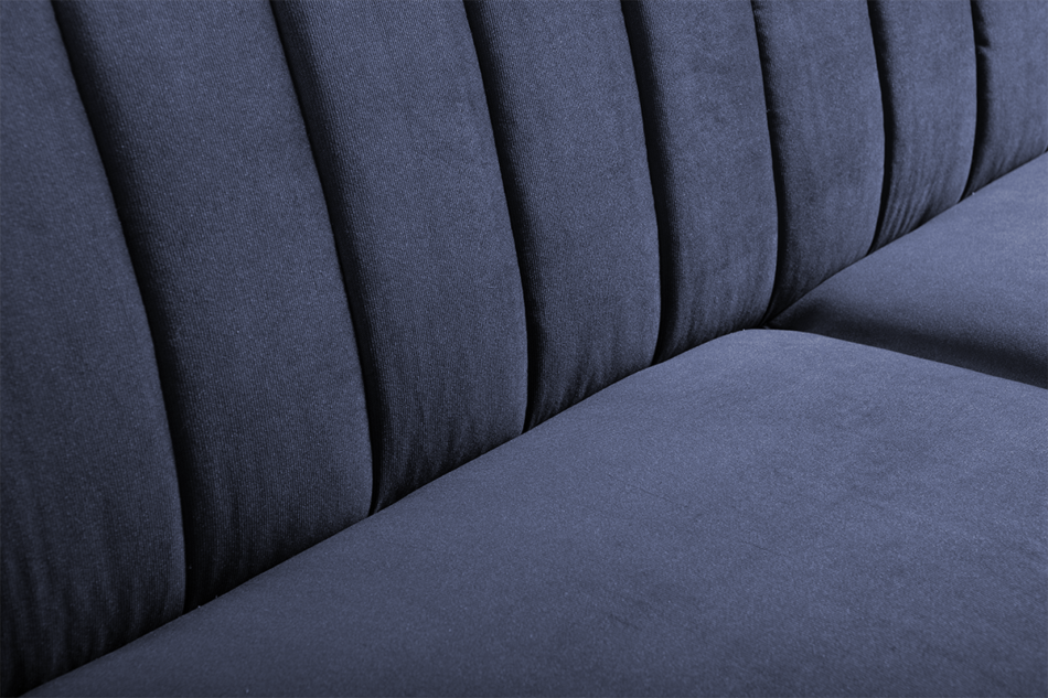 CAVICO Rozkładana sofa do salonu automat wersalkowy granatowa granatowy - zdjęcie 4