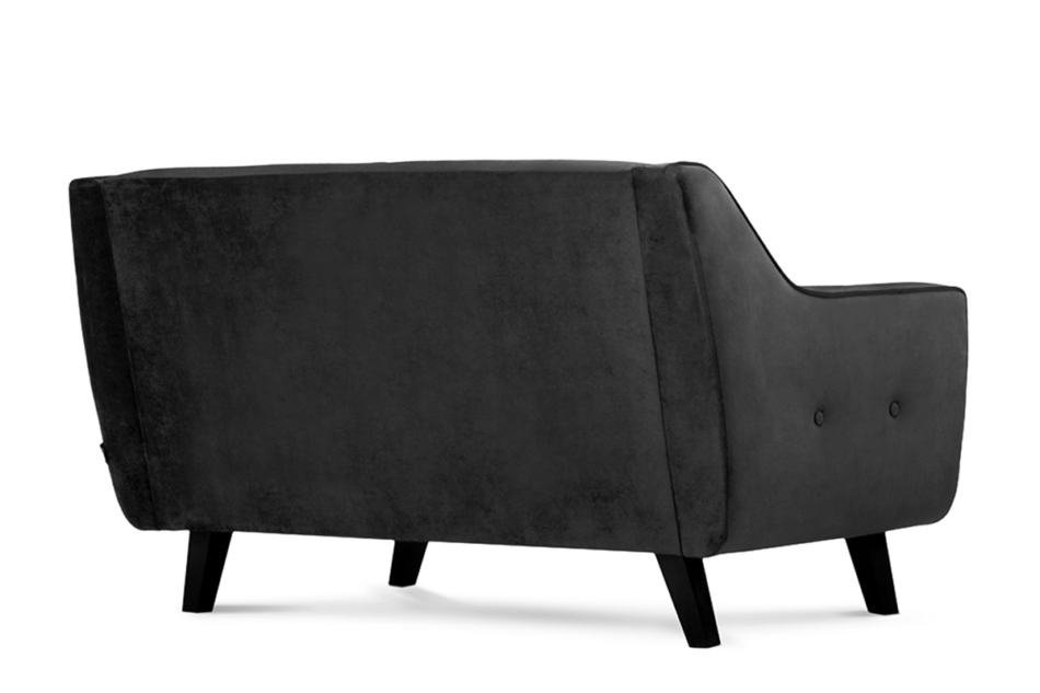 TERSO Skandynawska sofa 2 osobowa welur grafit grafitowy - zdjęcie 2
