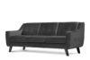 TERSO Skandynawska sofa 3 osobowa welur grafit grafitowy - zdjęcie 2