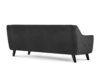 TERSO Skandynawska sofa 3 osobowa welur grafit grafitowy - zdjęcie 3