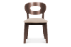 TANER Krzesło vintage machoń beżowe beżowy/mahoń - zdjęcie 3