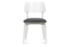 VINIS Krzesła nowoczesne białe drewniane szary 2szt szary/biały - zdjęcie 4