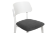 VINIS Krzesło nowoczesne białe drewniane szary szary/biały - zdjęcie 5