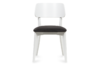 VINIS Krzesła nowoczesne białe drewniane grafit 2szt grafitowy/biały - zdjęcie 4
