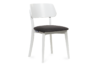 VINIS Krzesła nowoczesne białe drewniane grafit 2szt grafitowy/biały - zdjęcie 3
