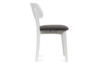 VINIS Krzesło nowoczesne białe drewniane grafit grafitowy/biały - zdjęcie 3