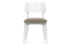 VINIS Krzesło nowoczesne białe drewniane beż beżowy/biały - zdjęcie 2