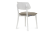 VINIS Krzesło nowoczesne białe drewniane beż beżowy/biały - zdjęcie 4