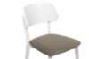 VINIS Krzesło nowoczesne białe drewniane beż beżowy/biały - zdjęcie 5