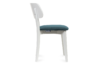 VINIS Krzesło nowoczesne białe drewniane turkus turkusowy/biały - zdjęcie 3