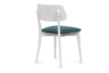 VINIS Krzesło nowoczesne białe drewniane turkus turkusowy/biały - zdjęcie 4