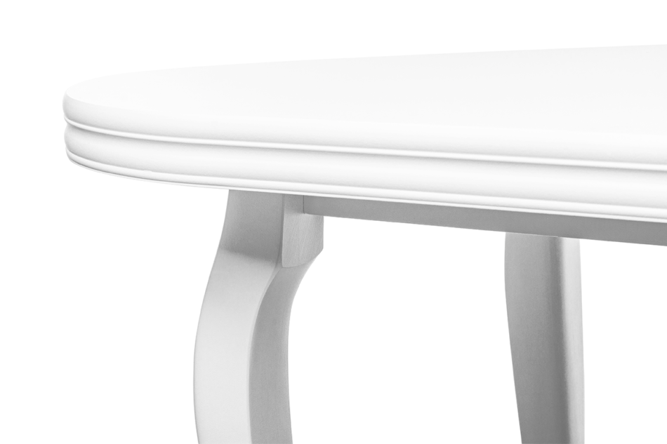ALTIS Duży stół rozkładany 140 cm vintage biały biały - zdjęcie 4