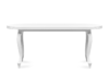 ALTIS Duży stół rozkładany 160 cm vintage biały biały - zdjęcie 3