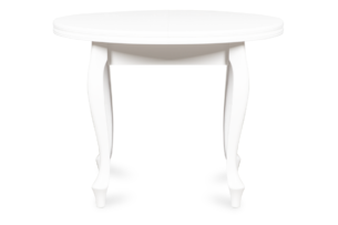 ALTIS, https://konsimo.pl/kolekcja/altis/ Okrągły stół rozkładany glamour biały biały - zdjęcie