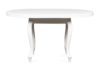 ALTIS Okrągły stół rozkładany glamour biały biały - zdjęcie 3