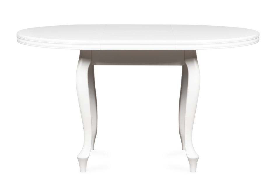 ALTIS Okrągły stół rozkładany glamour biały biały - zdjęcie 2