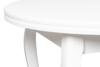 ALTIS Okrągły stół rozkładany glamour biały biały - zdjęcie 4