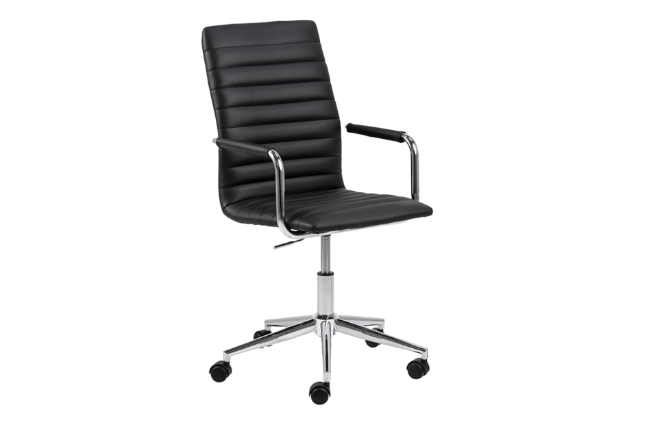 NESCO Krzesło biurowe obrotowe czarne czarny - zdjęcie 1