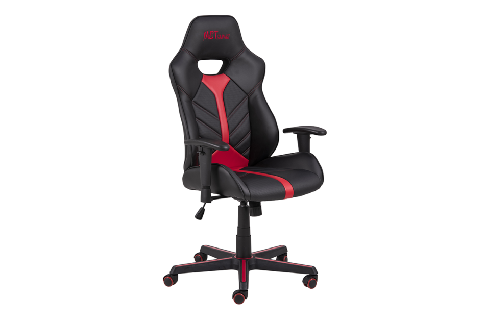 DARCO Krzesło gamingowe czerwień czarny/czarwony - zdjęcie 2