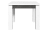 BRUGIA Duży stół do salonu rozkładany biały/szary - zdjęcie 1