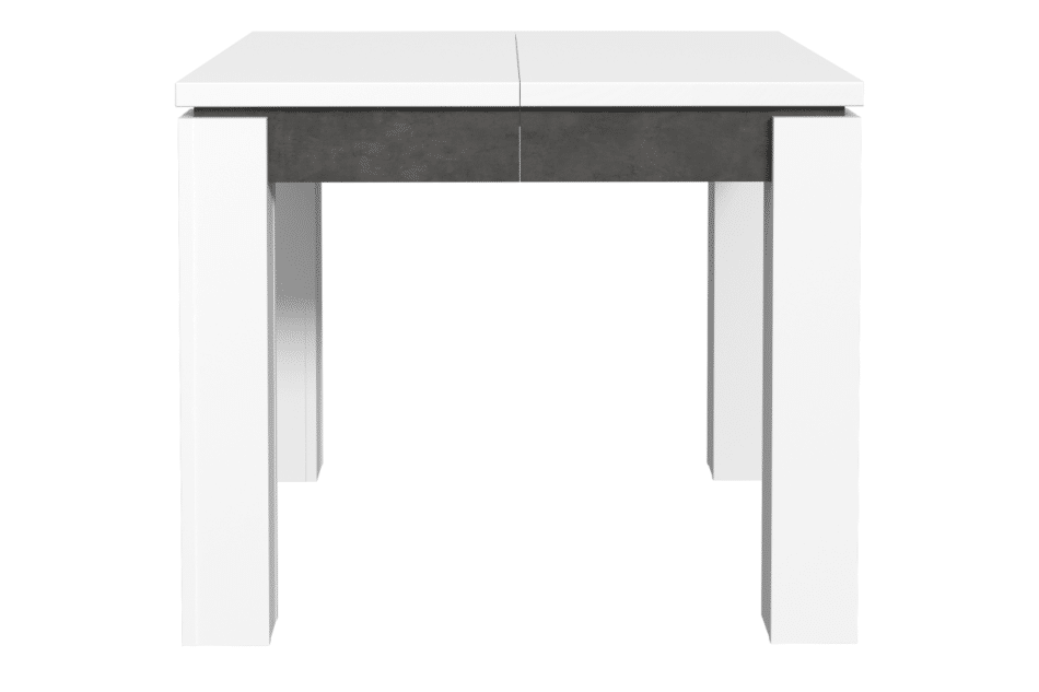 BRUGIA Duży stół do salonu rozkładany biały/szary - zdjęcie 0