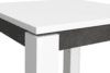 BRUGIA Duży stół do salonu rozkładany biały/szary - zdjęcie 3